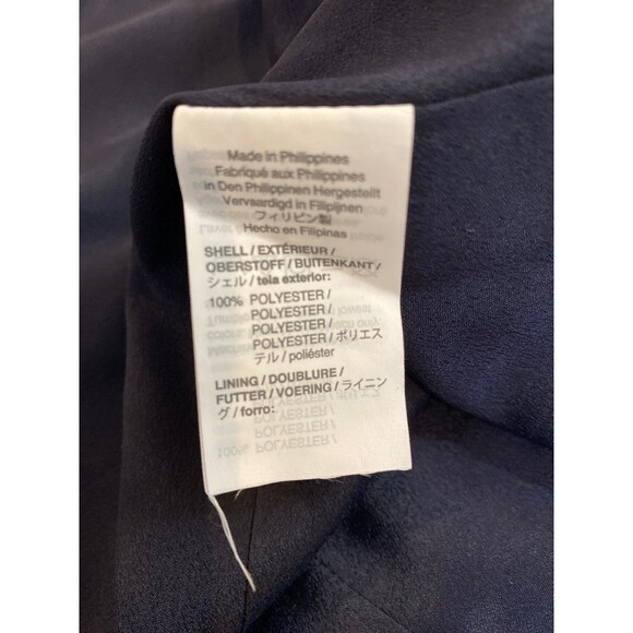 J. Crew Navy Blue Gold Floral Wrap Dress Plus Size 16 in 365 Crepe Fabric J.Crew - Picture 9 of 11